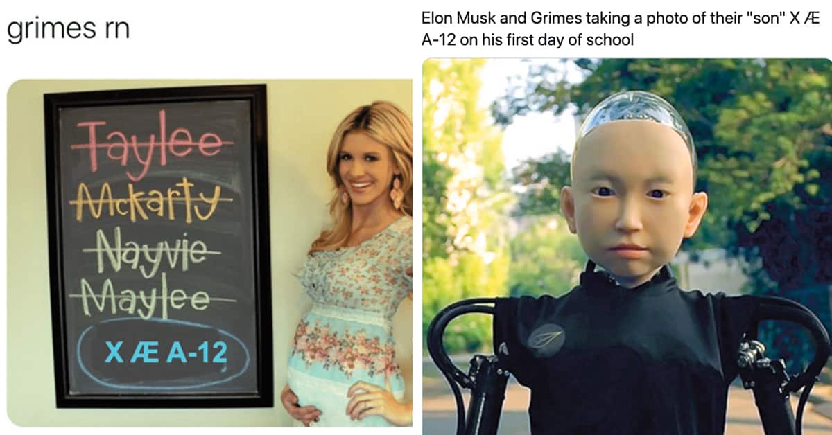 Hilarious Memes About Elon Musk's Son's Bizarre Name - Viralized